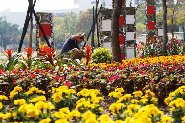 今年以遍地開花的概念，將花卉展散佈在台南六處公園。(圖片來源／台南市政府)
