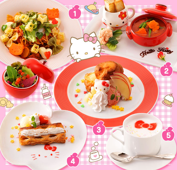 Hello Kitty Café中不乏可愛的造型餐點。(圖片來源／sanrio)