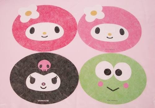 日本推出了可愛的My Melody、Kuromi與Keroppi(大眼蛙)面膜。(圖片來源/ あすなろ舎)