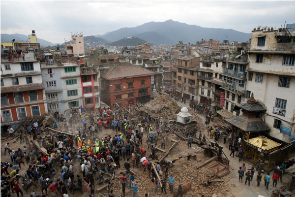 加德滿都谷地受到地震影響如今顯得滿目瘡痍。（圖片來源／qz）