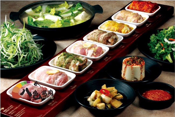 八色韓式烤肉主打能嘗到八種口味五花肉。（圖片來源／韓國第一品牌 八色韓式烤肉）