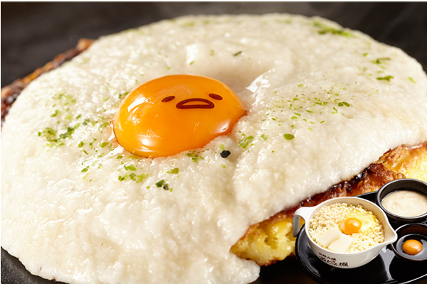 日本道頓堀御好燒推出期間限定蛋黃哥主題餐點。（圖片來源／dohtonbori）