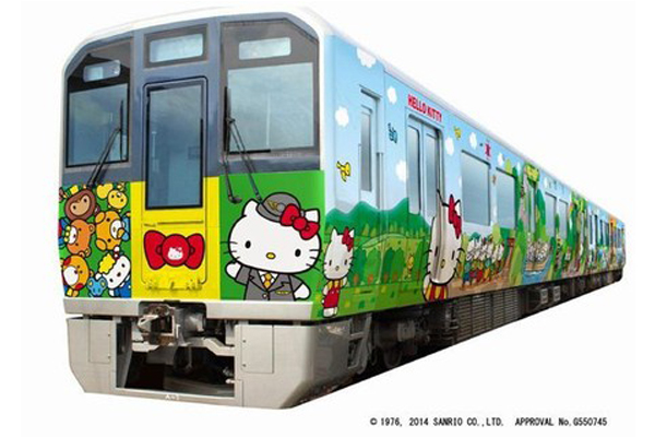 台鐵Hello Kitty太魯閣列車，計畫如本和歌山號一搬，在外型披上可愛的Kitty彩繪。（圖片來源／JR西日本）