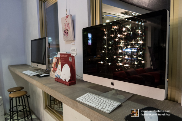 飯店內也提供了Mac供住客使用。