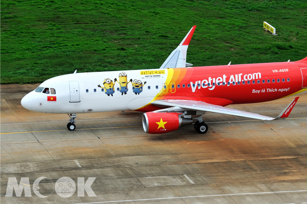 Vietjet越捷航空推出超萌「小小兵」全新空中巴士彩繪客機。（圖片提供／Vietjet越捷）