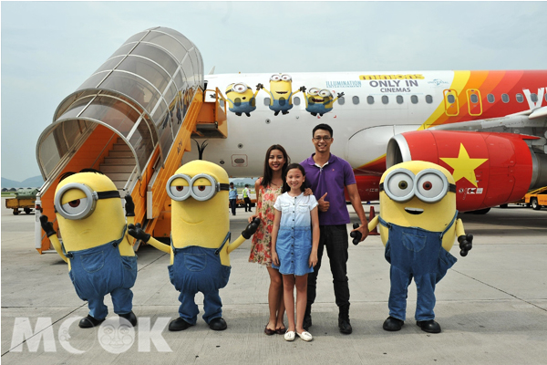 一飛就喜歡的Vietjet越捷航空小小兵彩繪客機（圖片提供／Vietjet越捷）