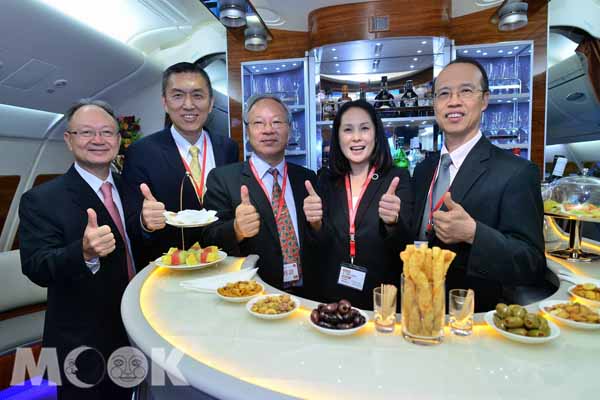 阿聯酋航空A380機上貴賓休息區。(圖片提供／阿聯酋航空)