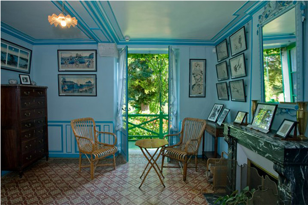 莫內故居，還能見到家具裝飾等維持良好。（圖片來源／Fondation Claude Monet à Giverny）