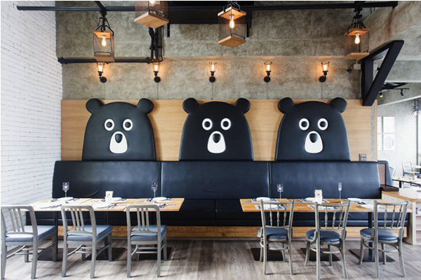 可愛的森林小熊主題餐廳。（圖片來源／Villa De Bear）