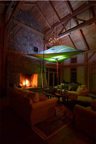 在家也能露營。（圖片來源／Tentsile）