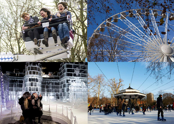 冰雕、雲霄飛車、溜冰場應有盡有。(圖片來源／Winter Wonderland）