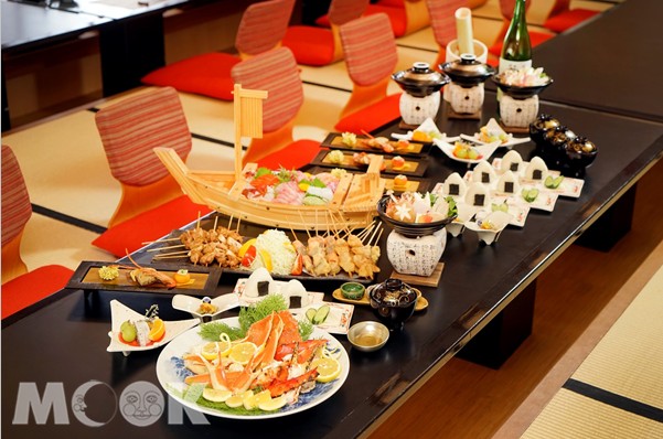 豐盛的日本精緻料理，展現公司款待員工的心意，愉快同歡。(圖片提供／日勝生加賀屋)
