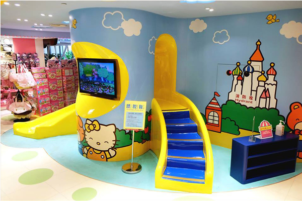 Hello Kitty兒童卡通遊憩室。（圖片來源／桃園國際機場 Taoyuan International Airport）