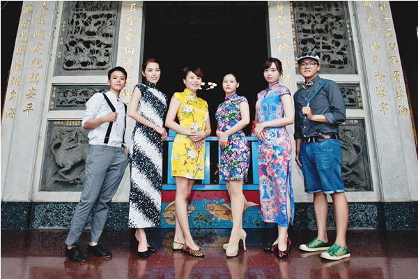 穿上旗袍漫步老城是近期最受歡迎的玩台南方式。（圖片來源／安平•旗跑 let’s start from here）