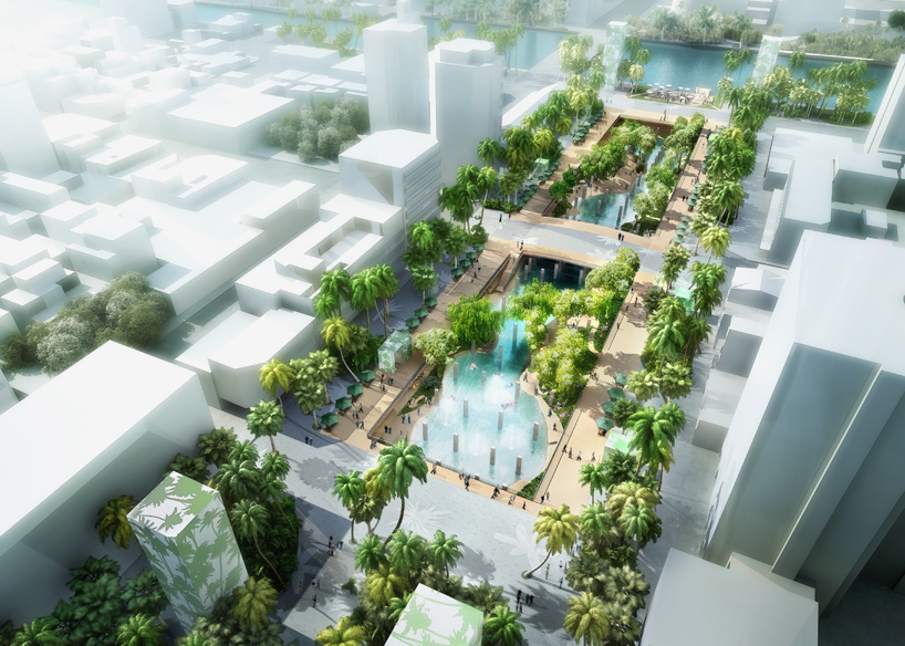 由都市里人規劃設計公司等國內外合作團隊，以潟湖與自然都市為概念，為台南建造出一個充滿綠意的水環境。（圖片來源／designboom）