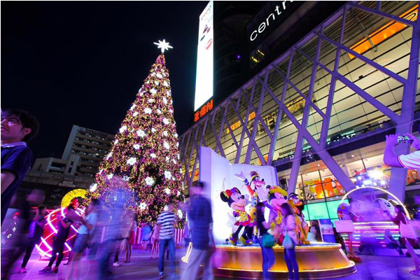 聖誕新年期間，來到曼谷與迪士尼明星們一起過節。（圖片來源／CentralWorld）