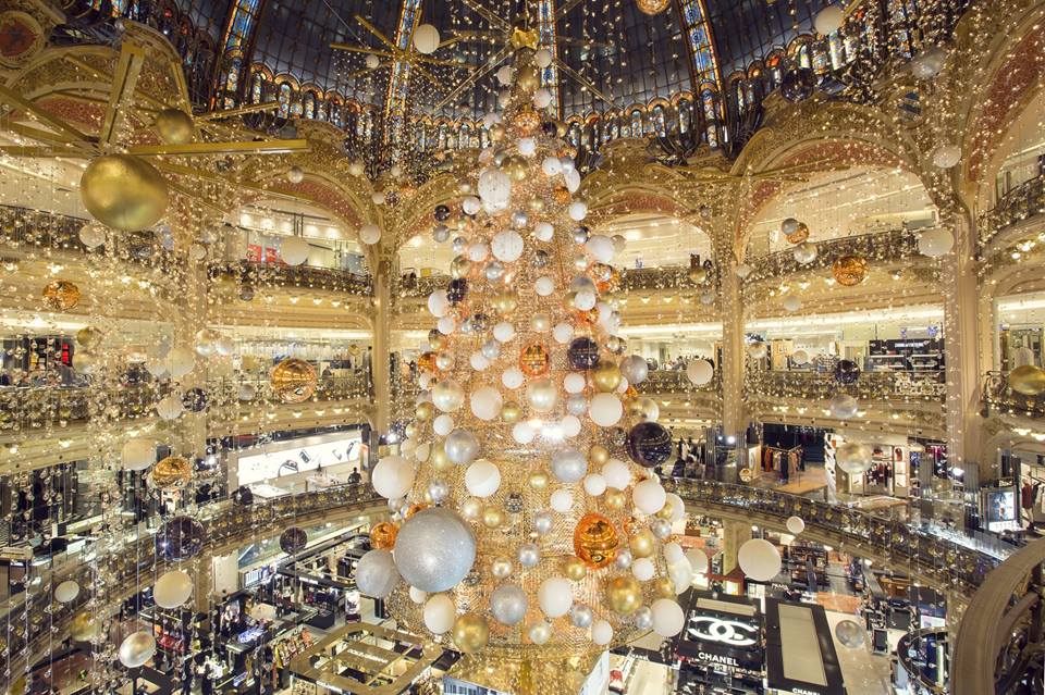 巴黎拉法葉百貨聖誕樹。（圖片來源／Galeries Lafayette）