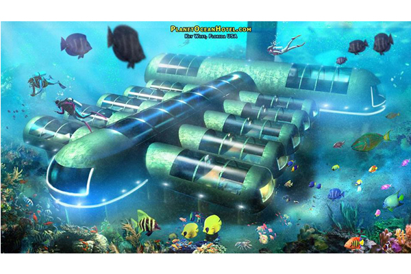 美國星球海洋旅館The Planet Ocean Underwater Hotel。（圖片來源／Planet Ocean Underwater Hotel）