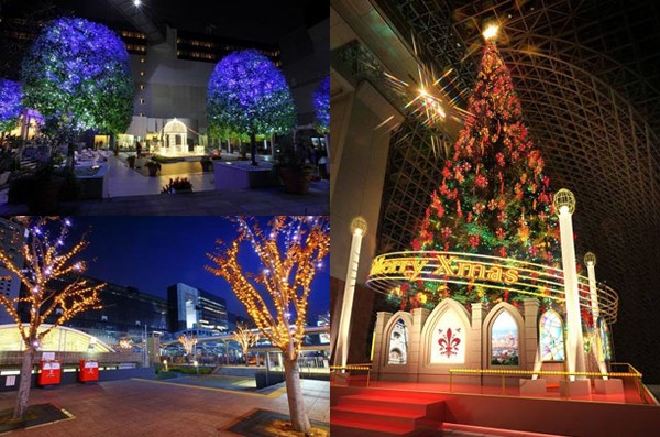 整個京都車站除了聖誕樹以外，週邊也有美麗的彩燈裝飾。(圖片來源／京都駅ビル)