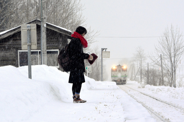 日本瘋傳北海道車站「上白滝站」只為一人而開。（圖片來源／matome.naver）