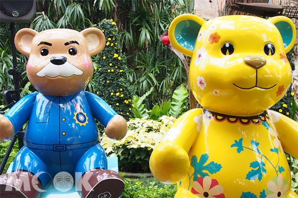 蔣公熊與台北市工務局熊。（攝影／MOOK景點家廖啟佑）