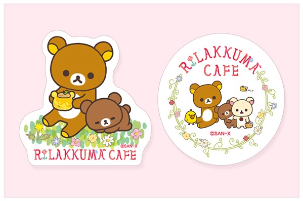 網路預約禮A款—貼紙，隨機發送不可挑款。(圖片來源／日本Rilakkuma Café)