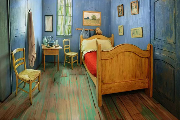 Airbnb上出現了梵谷畫作房間出租。（圖片來源／Airbnb）