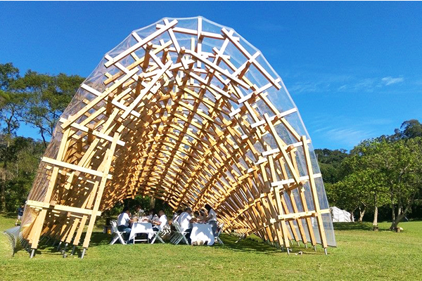 日本著名建築師隈研吾作品「風檐」。（圖片來源／The One南園人文客棧）