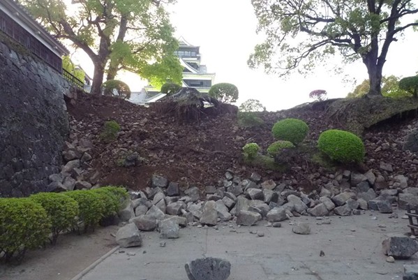 熊本城受地震影響暫時休園以進行修復。(圖片來源／熊本城)
