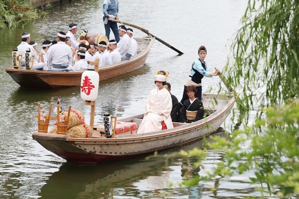 水鄉潮來將舉行「出嫁船」活動。（圖片來源／茨城縣）