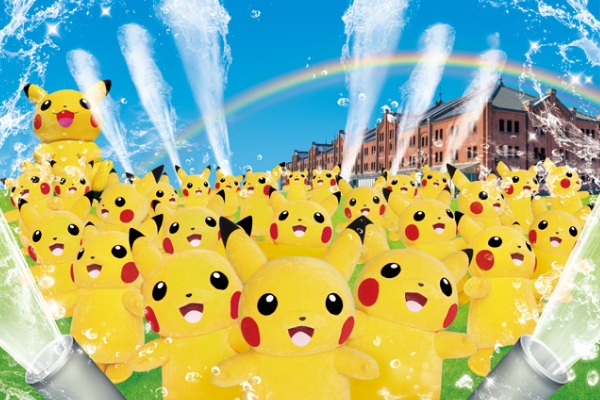 「皮卡丘快閃」活動8月7日至14日在橫濱的港區未來21登場。（圖片來源／pokemon）