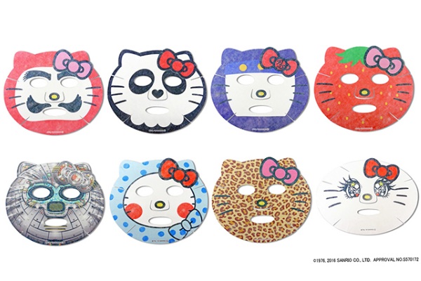 Hello Kitty推出8款特殊主題的面膜。（圖片來源／gotochikitty）