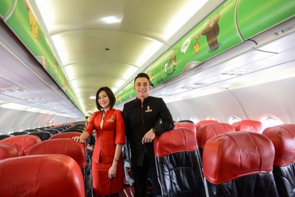 未來LINE彩繪機也會不定期往返台北—沙巴航線。。（圖片來源／AirAsia）