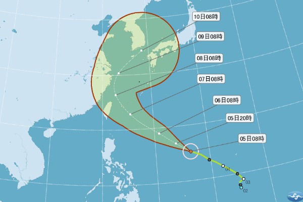 尼伯特升級中度颱風 留意防颱