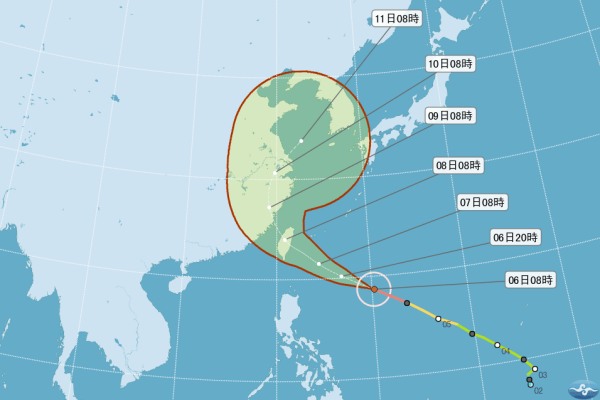 尼伯特轉強颱 路徑南移對台威脅加劇