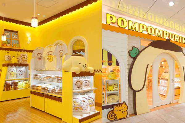 一旁還有布丁狗的周邊商品販售區。（圖片來源／Pompompurin 布丁狗）