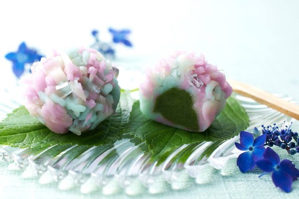 還有可愛的繡球花甜點。（圖片來源／伊藤久右衛門）