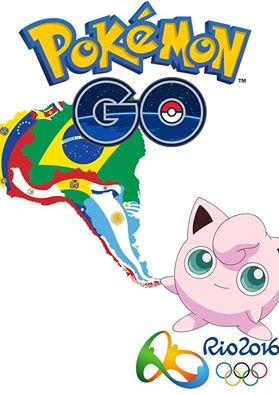 搭上2016里約奧運熱潮，中南美洲也開放下載Pokemon GO。(圖片來源／Pokemon GO)