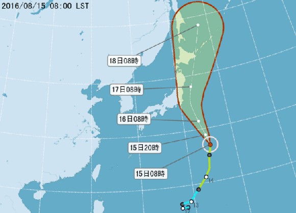 近日赴日旅遊者須留意天氣。(圖片來源／中央氣象局)