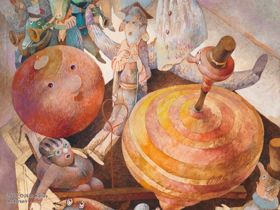 1988年安徒生插畫大獎者杜桑凱利，其風格奇幻細膩，是斯洛伐克最有名的畫家之一。（圖片來源／安徒生插畫大獎展覽單位）