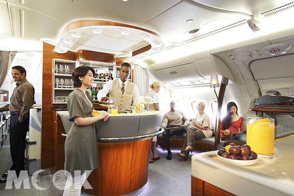 阿聯酋航空A380機上貴賓休息室。（圖片提供／阿聯酋航空）