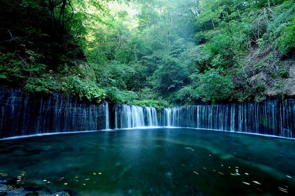 輕井澤是東北亞的得獎景點，當地的白絲瀑布是來此必訪的幽靜之地。(圖片來源/名生旅行社)