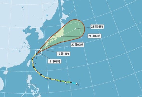 馬勒卡颱風在日本造成不小的災難。（圖片來源／中央氣象局）