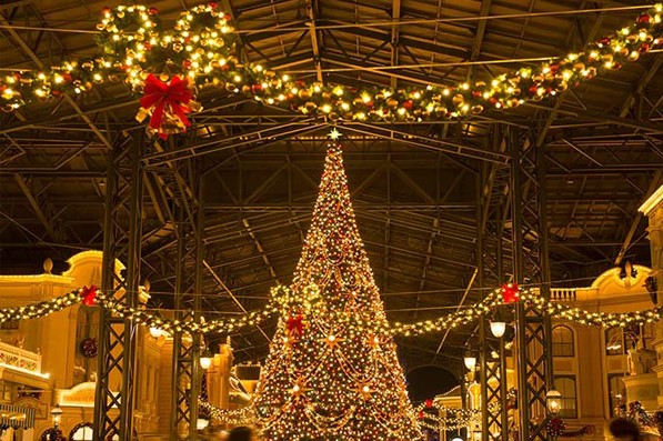 東京迪士尼聖誕時節最令遊客喜愛的聖誕樹。（圖片來源／東京迪士尼度假園區)