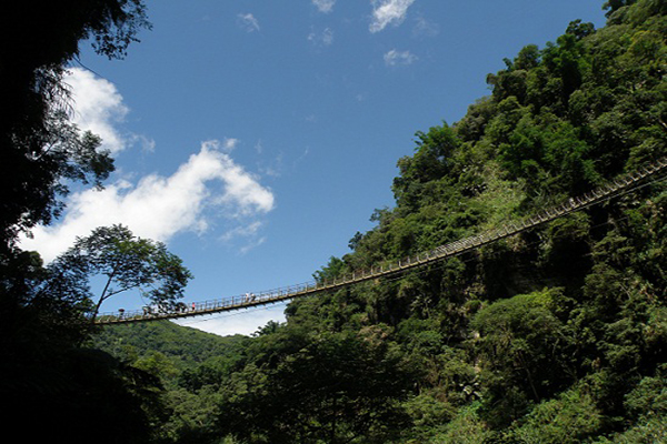 全台第一座階梯式索橋的吊橋 (圖片來源／南投縣政府)