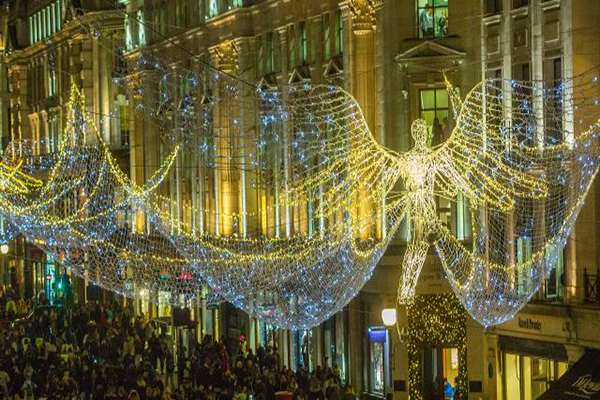 英倫聖誕點燈  天使降臨攝政街