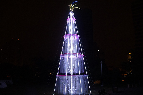 七大燈區有許多隱藏版聖誕樹 (圖片來源／樂活台南)