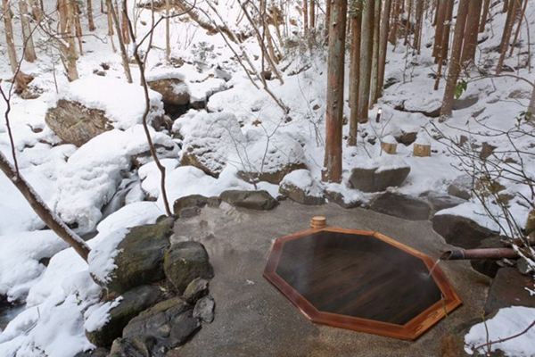 磐梯朝日國立公園的溪谷之間 (圖片來源／辰巳屋山莊 里之湯)