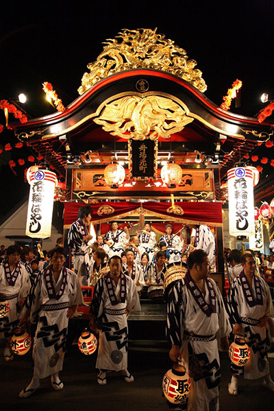 花輪囃子祭是日本三大囃子祭之一，更被稱賞為日本第一的囃子祭 (圖片來源／秋田縣観光聯盟)