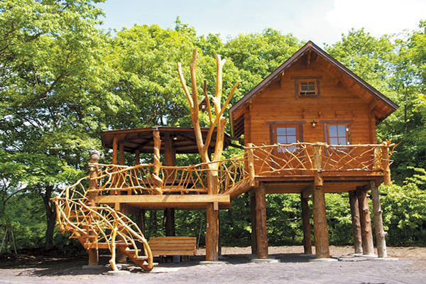 Sweet Grass最大的特色木頭建構而成的樹屋，相當受大小朋友歡迎與喜愛 (圖片來源／Sweet Grass)
